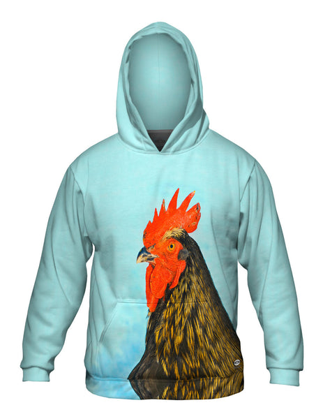 Rooster Chicken Winter Mens Hoodie Sweater