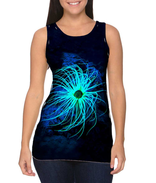 Bright Pink Flower Butterfly&nbsp;Womens Tank Top