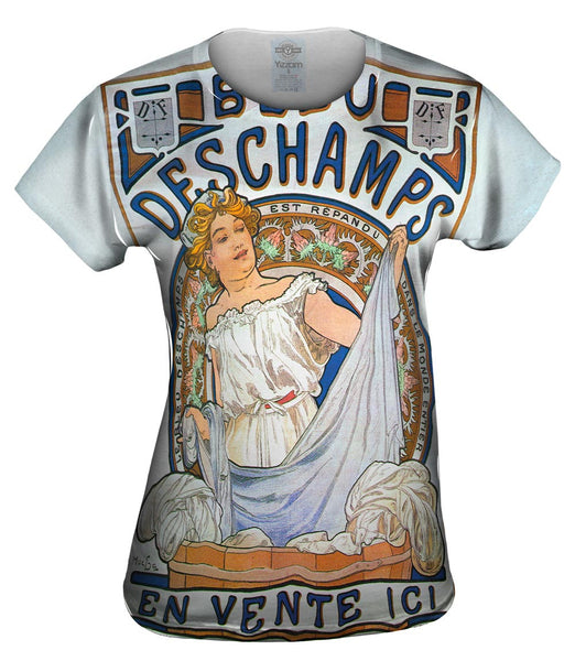 Alphonse Mucha - "Bleu Deschamps" En Vente Ici (1897) Womens Top