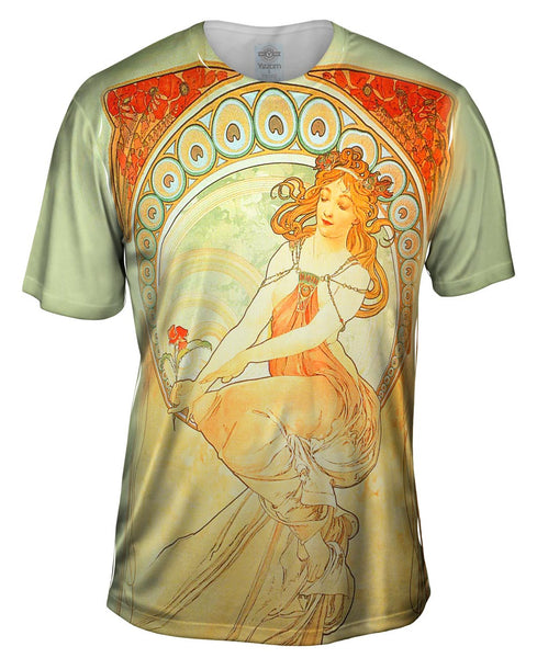 Alphonse Mucha - "The Arts Painting" (1898) Mens T-Shirt