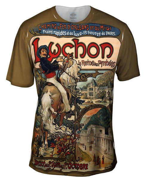 Alphonse Mucha - "Luchon" (1985) Mens T-Shirt