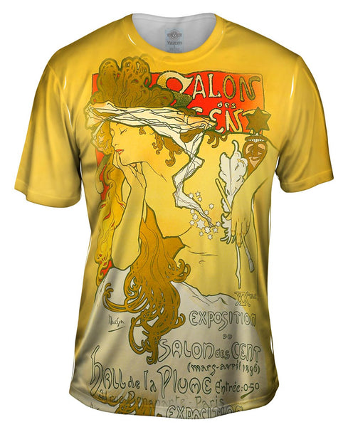 Alphonse Mucha - "Salon Of The Hundreds" Salon des Cent (1896) Mens T-Shirt