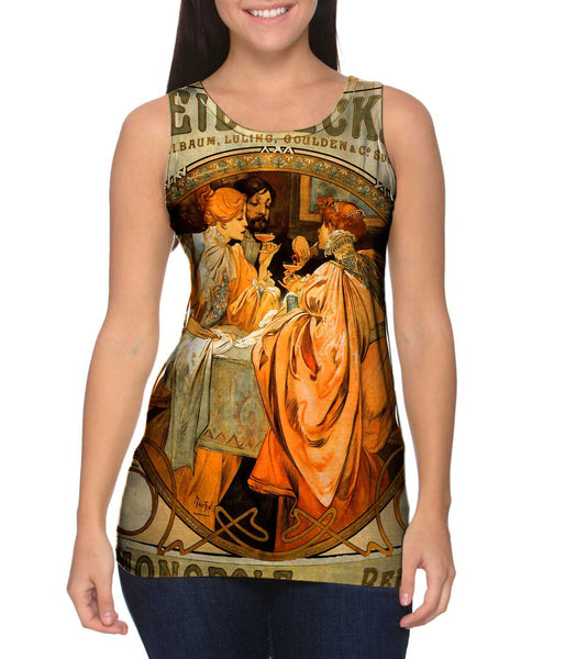 Alphonse Mucha - "Heidsieck" (1901) Womens Tank Top