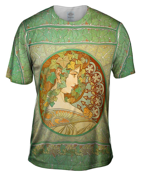 Alphonse Mucha - "Laurel" (1901) Mens T-Shirt