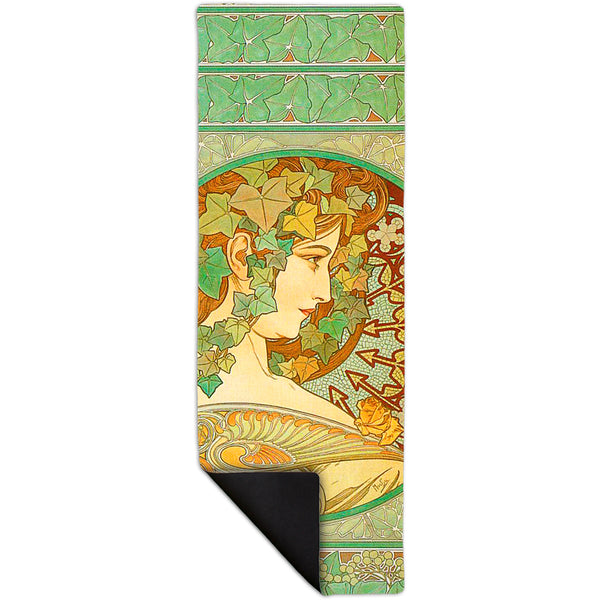 Alphonse Mucha - "Laurel" (1901) Yoga Mat