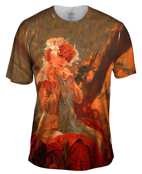 Alphonse Mucha - "Lefevre Utile" (1903) Mens T-Shirt