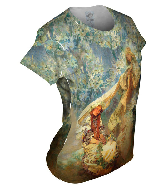 Alphonse Mucha - "Madonna of the Lilies" (1905)&nbsp;Womens Top