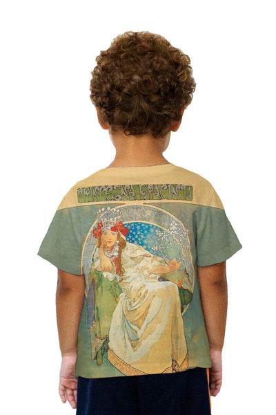 Kids Alphonse Mucha-Princess Hyacinth-1911 Kids T-Shirt