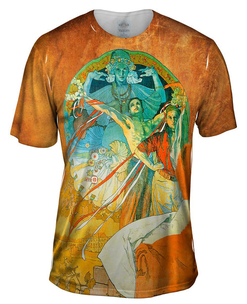 Alphonse Mucha-8th Sokol Festival-1912 Mens T-Shirt