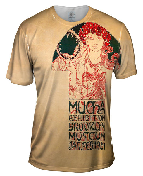 Alphonse Mucha-Poster for the Brooklyn Exhibition-1921 Mens T-Shirt