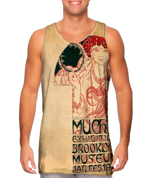 Alphonse Mucha-Poster for the Brooklyn Exhibition-1921 Mens Tank Top