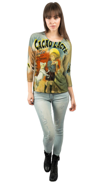 Lucien Lefevre Chocolate Milk&nbsp;Womens 3/4 Sleeve