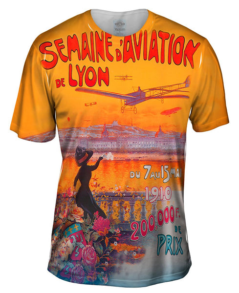 Semaine d Aviation de Lyon France Mens T-Shirt