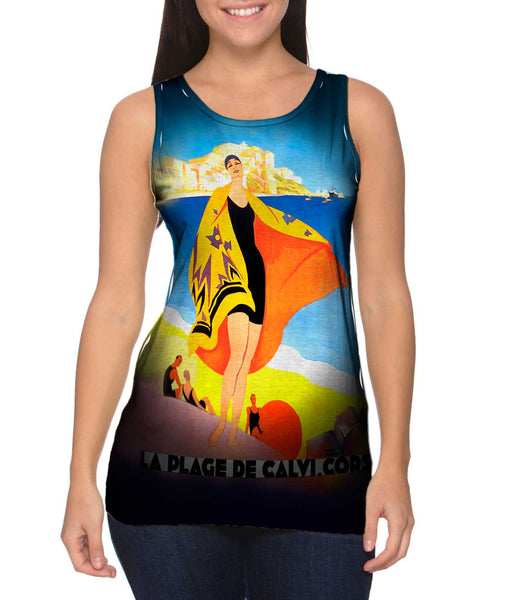 La Plage de Calvi.corse 019&nbsp;Womens Tank Top