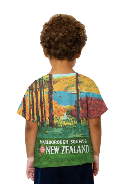 Kids New Zealand Marlborough Sounds 036 Kids T-Shirt