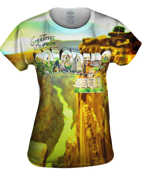 Greetings From Colorado 046 Womens Top