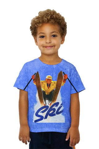 Kids Vintage Ski Poster 047