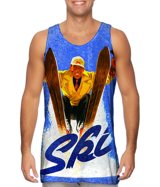 Vintage Ski Poster 047&nbsp;Mens Tank Top