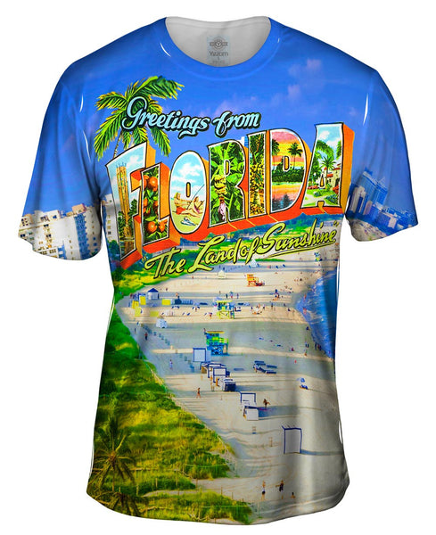 Greetings from Florida - The Land of Sunshine Mens T-Shirt
