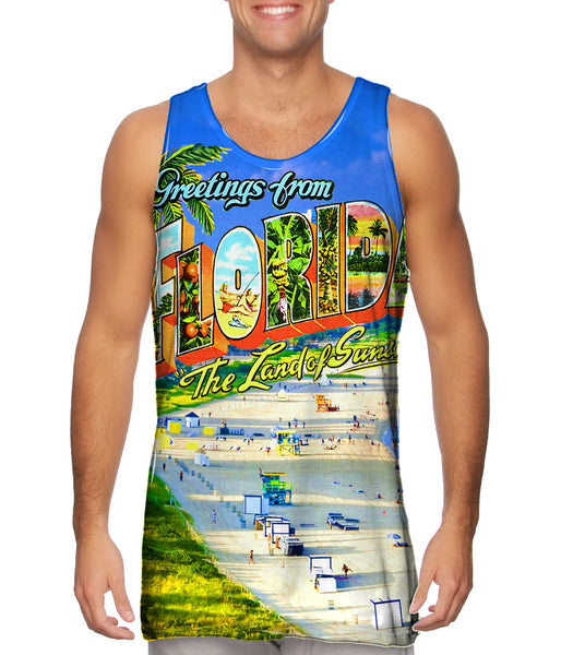 Greetings from Florida - The Land of Sunshine Mens Tank Top