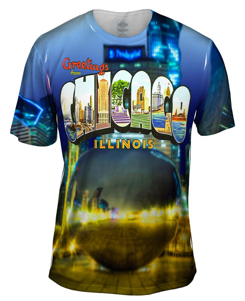 Greetings from Chicago Illinois 052 Mens T-Shirt