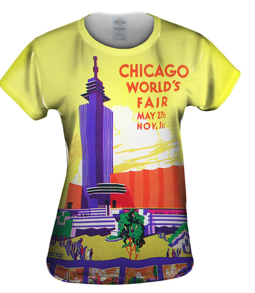 Chicago Worlds Fair Poster 054 Womens Top