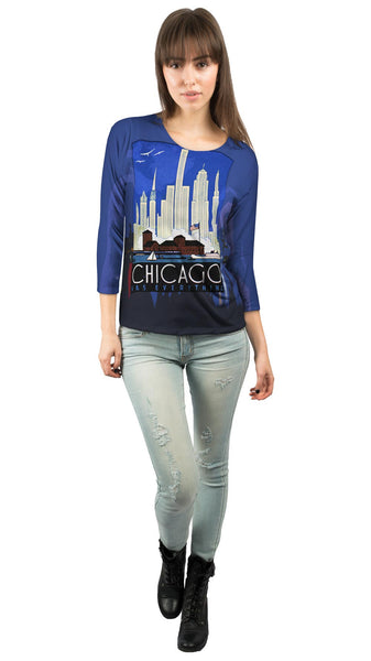 Chicago Has Everything 057 Womens 3/4 Sleeve