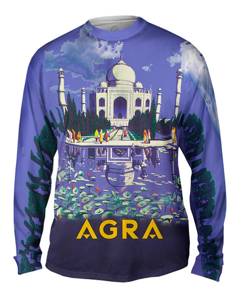 Agra Taj Mahal 045 Mens Long Sleeve