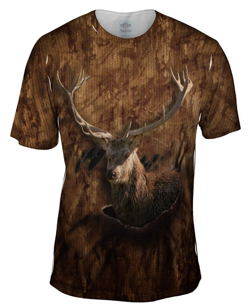 Torn Cafe Deer Mens T-Shirt