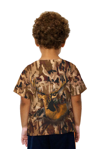 Kids Camouflage Torque deer Kids T-Shirt
