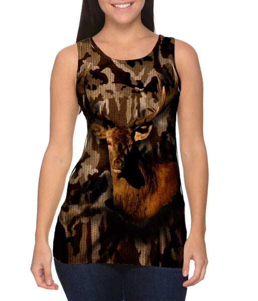 Camouflage Torque deer Womens Tank Top