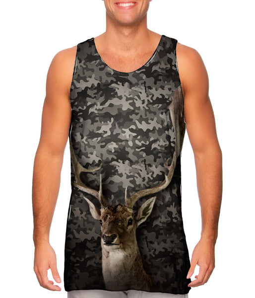 Camouflage Baroque Deer Mens Tank Top