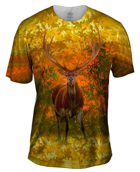 Camoflage Amarillo Deer Mens T-Shirt