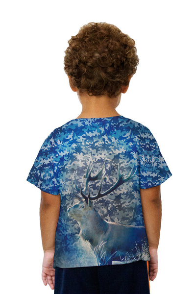 Kids Camouflage Marine Deer Kids T-Shirt