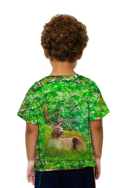 Kids Camouflage Stag Deer Kids T-Shirt