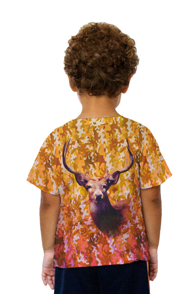 Kids Camouflage Static Deer Kids T-Shirt