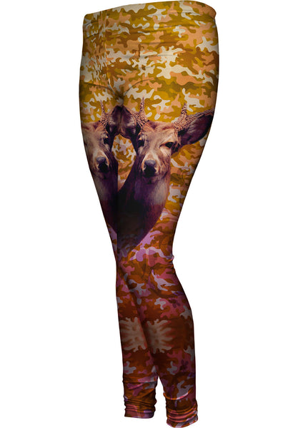 Camouflage Static Deer Womens Leggings