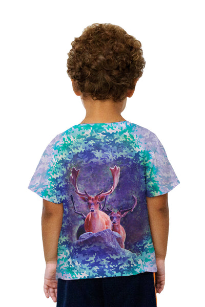 Kids Camouflage Perp Deer Kids T-Shirt
