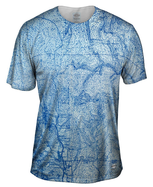 Topography Map Mens T-Shirt