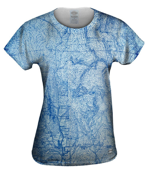 Topography Map Womens Top