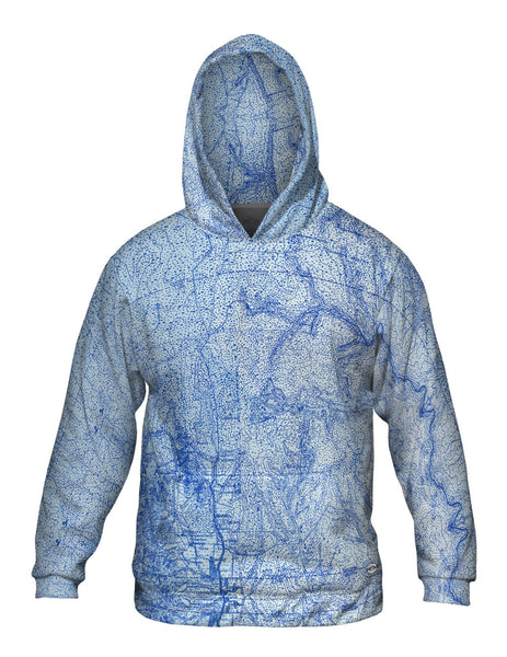 Topography Map Mens Hoodie Sweater