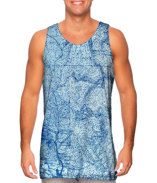 Topography Map Mens Tank Top