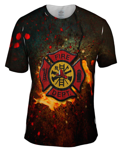 Emblem Fire Mens T-Shirt