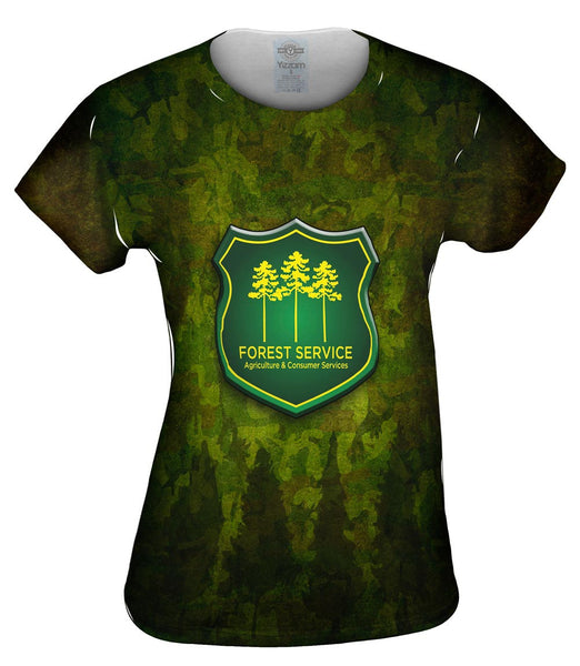 Forest Service Camo Womens Top
