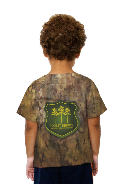 Kids Forest Service Brown Camo&nbsp;Kids T-Shirt
