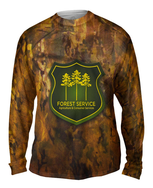 Forest Service Brown Camo Mens Long Sleeve