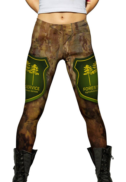 Forest Service Brown Camo Womens Leggings