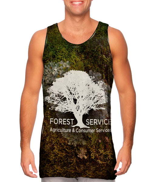 Forest Service Heart Moss&nbsp;Mens Tank Top