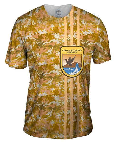 Wildlife Service Yellow Camo&nbsp;Mens T-Shirt