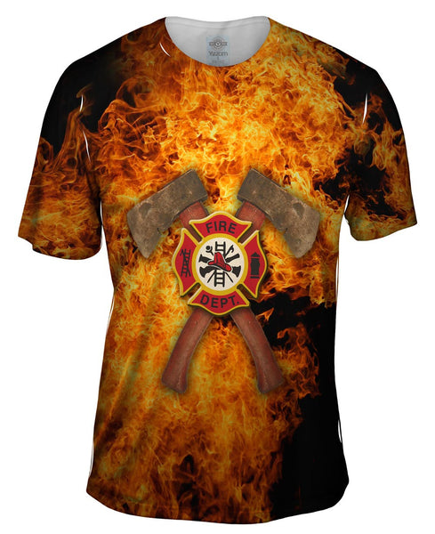 Firefighter Ax Mens T-Shirt